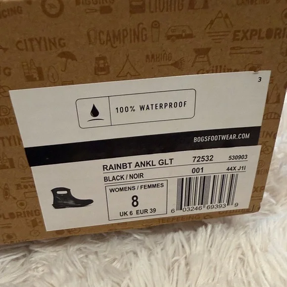 Bogs Women's Black Rain Boots - Picture 3 of 4